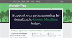 Desktop Screenshot of greenmuslims.org
